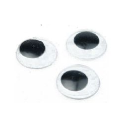 Wiggle eyes for decoration 30 mm - 10 pieces
