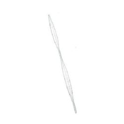 Телени пръчки цвят бял с два релефа x11 см -30 см -10 броя