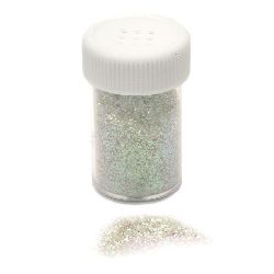 Glitter Powder white rainbow in a jar / salt pan -7 ± 9 grams