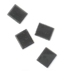 Κρύσταλλο πέτρα για ενσωμάτωση Τσέχικη 10x12 mm μαύρο - 5 τεμάχια