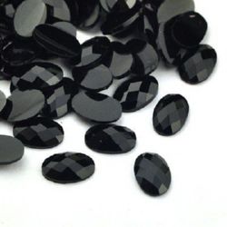 Decoration for gluing 6 x 4 x 1 mm black-200pieces