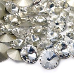 Cristal de piatră pentru înglobarea cercului 12 mm transparent -5 piese
