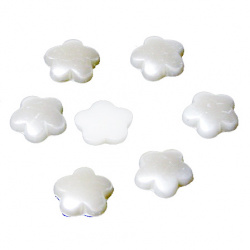 Cabochon Pearl Beads, Half Round for Gluing, DIY, Decoration, Scrapbooking, Decoupage flower 10 mm -50 pieces