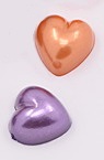 Μαργαριτάρι ημισφαίριο καρδιά 10,5x10,5x5 mm μιξ χρώμα-50 τεμάχια