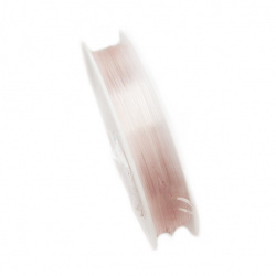 Ελαστικό κορδόνι σιλικόνης 0,8 mm διαφανές ~ 6 μέτρα/ καρούλι