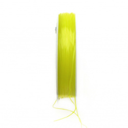 Elastic Fibre Wire, Dyed 0.6 mm yellow ~ 7 meters