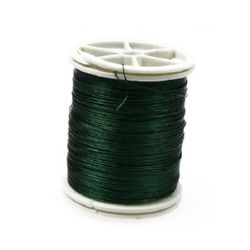 Copper wire 0.3 mm green ~ 50 meters