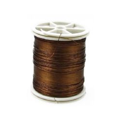 Copper wire 0.3 mm brown ~ 50 meters