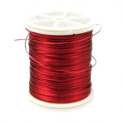 Copper wire 0.4 mm red dark ~ 26 meters