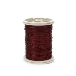 Copper wire, 0.6 mm, chestnut ±12 meters