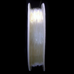 Ελαστικό κορδόνι σιλικόνης 0,7 mm διαφανές~ 8 μέτρα/ καρούλι