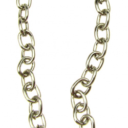 STAINLESS STEEL Chain / 5x4x1 mm / Silver Tone -1 meter
