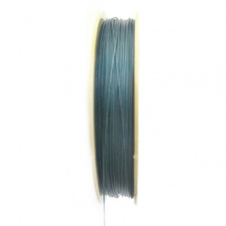 Steel Cord, Craft & Jewellery Making 0.45 mm color blue -100 meters