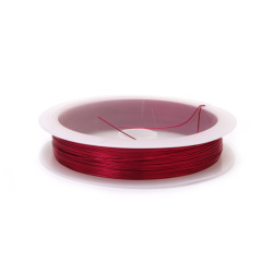 Red Jewellery copper wire 0.3 mm