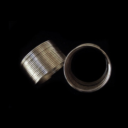 Тел за пръстен 20 мм цвят сребро -50 навивки