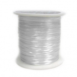 Silicon elastic 0,8 mm 25 grame alb ~ 75 metri