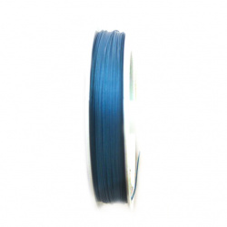 Cablu de oțel 0,45 mm albastru inchis 