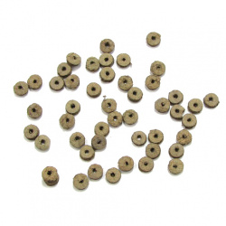 Stoc epuizat. Primeste notificare pe email cand produsul revine in stoc Saiba din piele 6x2 mm bej închis -12,5 grame ~ 300 buc