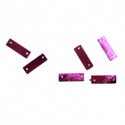 Sequins plate 20x7 mm two holes purple -20 grams