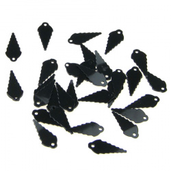 Πούλιες σε σχήμα σταγόνα  14 mm μαύρο -20 γραμμάρια