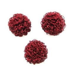 Топче тел медна 25 мм тъмно червено