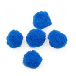 Pompoms 12 mm blue -20 pieces