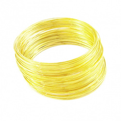 Memory wire for bracelets  0.6 x 55 mm gold