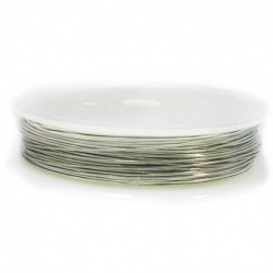 Sârmă de cupru 0,8 mm argintiu ~ 3 metri