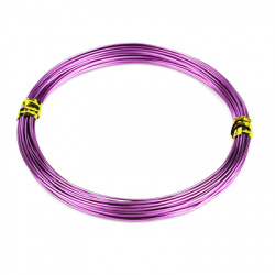 Aluminum Wire, 1mm, Dark Purple ~10 Meters