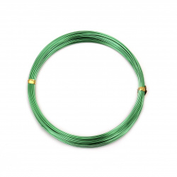 0.8 mm aluminum wire green light ~ 10 meters