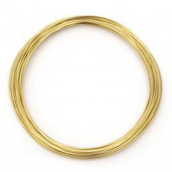 Craft Aluminium Wire 0.8 mm color gold ~ 10 meters
