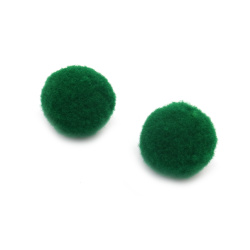 High Quality Pom Poms 20 mm dark green color - 50 pieces