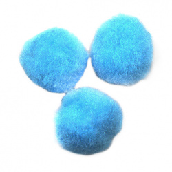 Pompoms 20 mm blue light -20 pieces