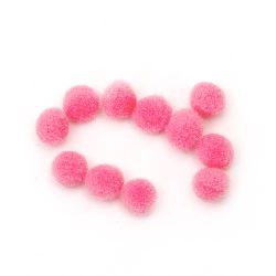 Pompoms 6 mm pink light first quality -50 pieces