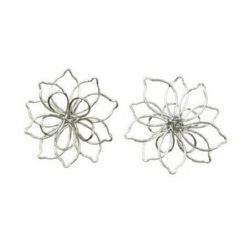Sârmă de flori 40 mm culoare argintiu -2 bucăți