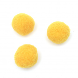 Pompoms, 25 mm, orange - 20 pieces