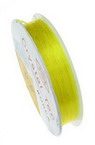 Stretchy Beading Elastic Wire Roll, 0.6 mm yellow ~ 13 meters