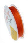 Jewelry Elastic Wire Roll, 0.6mm orange ~ 13m