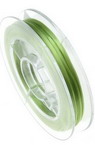 Stretchy Beading Elastic Wire Roll, 0.8 mm green ~ 10 meters