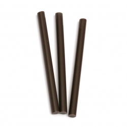 Silicone Hot Melt Glue Stick 7x100 mm brown color -5 pieces
