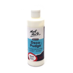 Mont Marte Deco Pudge Signature Gloss, Multi-Purpose Glue, Sealer and Varnish in One, 236 ml
