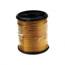 Orange Jewellery copper wire 0.3 mm