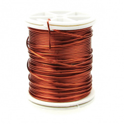 Jewelry Copper Wire 0.8 mm orange ~ 7 meters