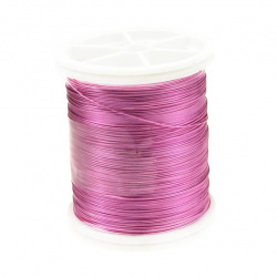 Jewelry Copper Wire 0.3mm pearl pink ~ 50 meters