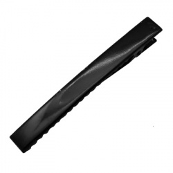 Metal Blank Hair Clips / 11x80x12 mm / Black