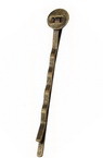 Hairpin base 2x52x2 mm color antique bronze -10 pieces