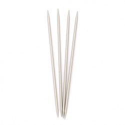 Aluminum Knitting Needles for Yarn Hobby Crafts, 5.00 mm, 20 cm, SKC B003 - 4 pieces