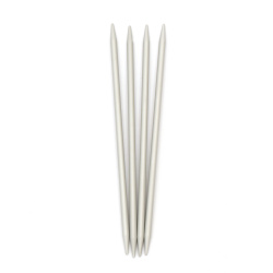 Aluminum Knitting Needles for Yarn Hobby Crafts, 6.00 mm, 20 cm, SKC B003 - 4 pieces