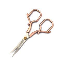 Stainless Steel Retro Scissors for    Embroidery with Zinc Alloy Handle,  11x5.5 cm 