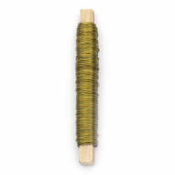 Sârmă de fier 0,5 mm culoare auriu ~ 50 metri